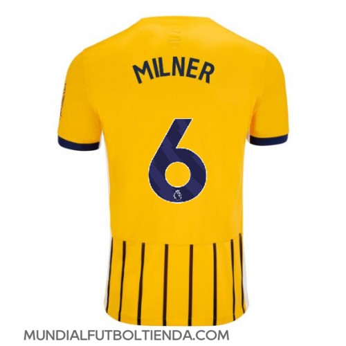 Camiseta Brighton James Milner #6 Segunda Equipación Replica 2024-25 mangas cortas